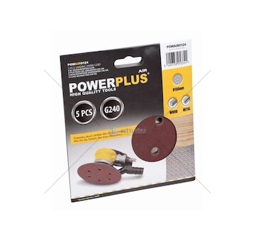POWAIR0124 5x brusný disk 150mm G240 POWERPLUS