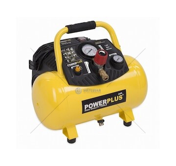 POWX1723 Kompresor 1100W 12L 10bar bezolejový POWERPLUS