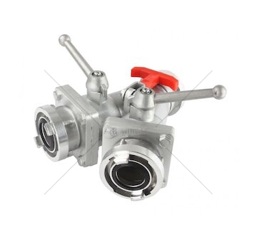 Požární kulový rozdělovač 52mm (2") na 2x52mm (2") MAR-POL