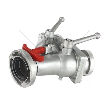 Požární kulový rozdělovač 75mm (3") na 2x52mm (2") MAR-POL