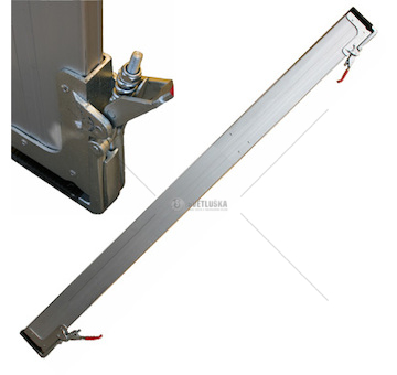 Přehrazovač nákladu mezibočnicová zábrana hliníková 4ks