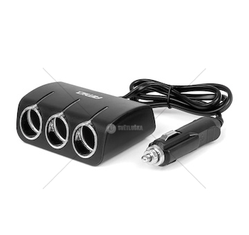 Prodlužovací zásuvka 12/24V 120W 80cm AMiO-04359