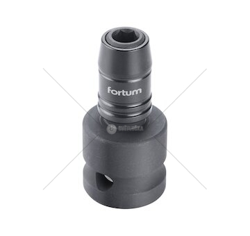 Rázový adaptér 1/2"čtyřhran na hroty 1/4", CrMoV FORTUM