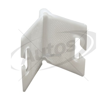 Roh ochranný upínacích pásů 130x100/50-70mm, malý bílý 0157231_A