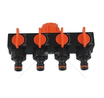 Rozdělovač zavložování se 4 vývody, vnitřní závit 3/4