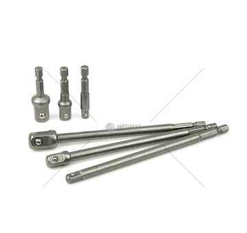 Sada adaptérů do vrtačky 1/2" 3/8" 1/4" 6 ks GEKO