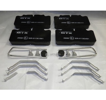 Sada brzdových destiček, kotoučová brzda MTX MTX-29088