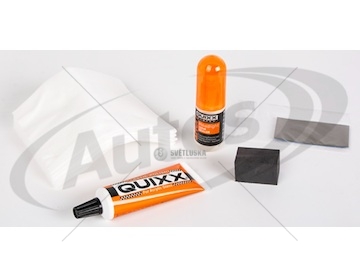 Sada na renovaci světlometů quixx - leštící pasta 50g, těsnící pasta 30ml, hadřík, smirek  0181743_A