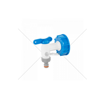 Sada pro kontejner na vodu IBC, redukce IBCS60 a kohoutek 3/4" s koncovkou