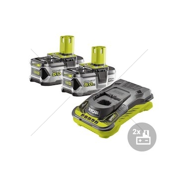 Set akumulátor + nabíječka RC18150-250 Ryobi, 18V, 2x 5,0Ah