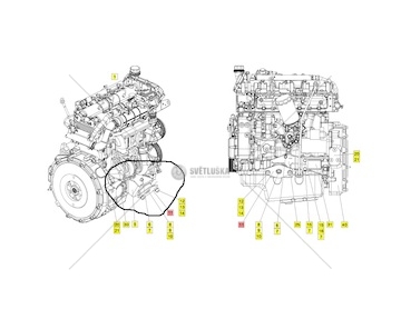 Silentblok motoru Multicar FUMO-E4,E5