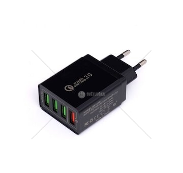 Síťová nabíječka QUICK CHARGE 3.0, 4xUSB KRAFT&DELE