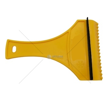 Škrabka na led s gumou Žlutá / Zelená L=180mm