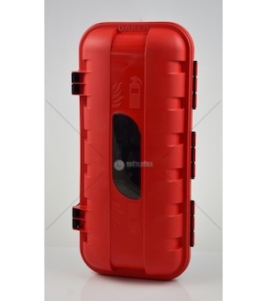 Skříňka plastová box na hasící přístroj 6KG 216L*192W*533H DAKEN 82500