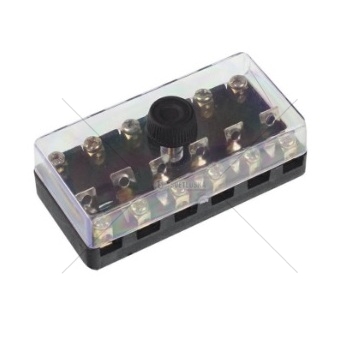 Skříňka pojistková 6 pólová - kulaté pojistky