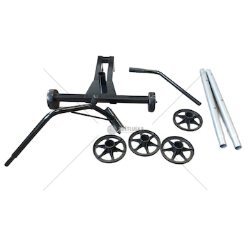 Stojan na pneumatiky, stojan na kola na kolečkách vozík 100kg