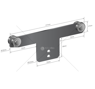 Střešní vozík KOGEL FI22MM L-217MM 02865 RDC1