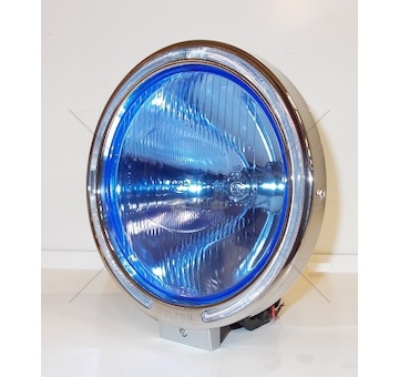 Světlomet halogen dálkový prům. 215 modrý s ledkami