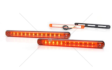 Svítilna kompletní LED zadní 12-24V 3-funkční SLIM WAS W232/1505