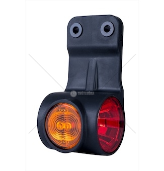 Svítilna poziční l 12v/24v 4xled č/b/o na gumě, kabel 0,6m 0777083_A