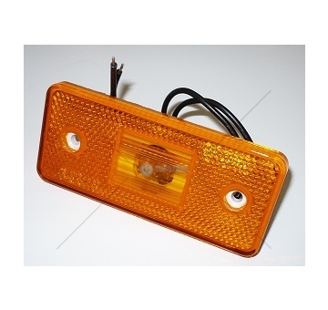 Svítilna poziční oranžová s odrazkou LED 12-24V