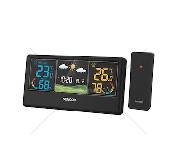 SWS 4100 B Meteorologická stanice s bezdrátovým snímačem SENCOR