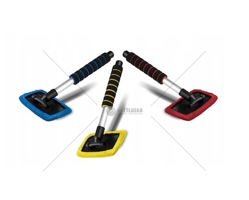 TOM-PAR čistič skla s mikrovláknem 30cm - různé barvy