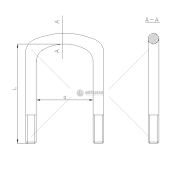 Třmen pera BPW M24*128*385 MTX MTX-B024