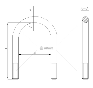 Třmen pera RVI M20*92*200 MTX MTX-C023