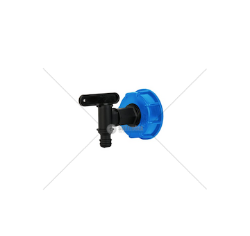 Uzávěr pro kontejner na vodu IBC, vnitřní závit S60x6 s kohoutkem 3/4"