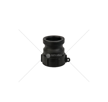 Uzávěr, redukce pro kontejner na vodu IBC, vnitřní závit S60x6, Camlock A 1 1/4"