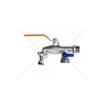 Ventil zahradní G 1/2", 2 x koncovka G 3/4"