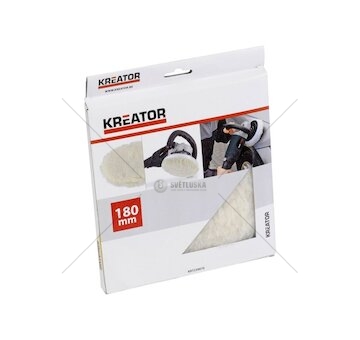 Vlněný leštící disk 180mm KREATOR KRT239070