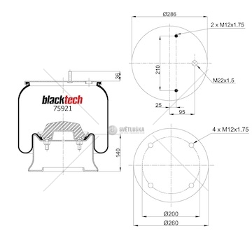 Vlnovec pérování kompletní - železný zvon saf 2918v  0070937_A