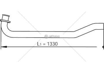 Výfuková trubka DINEX DIN47104