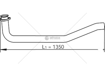 Výfuková trubka DINEX DIN47146
