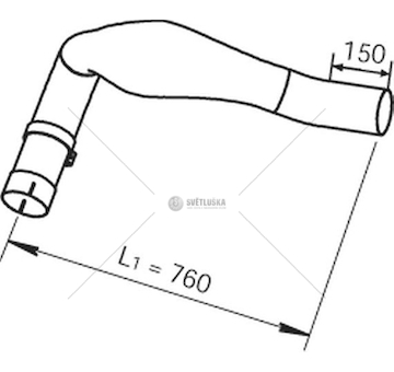 Výfuková trubka DINEX DIN48108