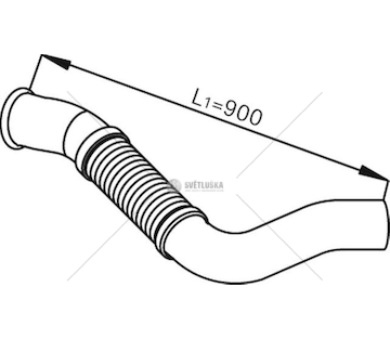 Výfuková trubka DINEX DIN54104