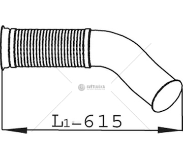 Výfuková trubka DINEX DIN68090