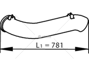 Výfuková trubka DINEX DIN81729