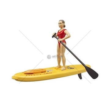 Záchranářka s paddleboardem BRUDER