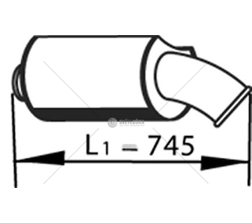 Zadní tlumič výfuku DINEX DIN80405