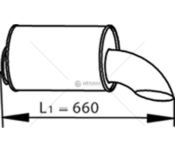 Zadní tlumič výfuku DINEX DIN81722
