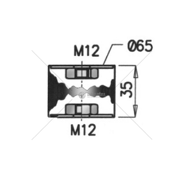 Zarážka, tlumič výfuku DINEX DIN68900