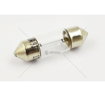Žárovka 12V 10W sufitka krátká 30MM TUNGSRAM 12/10RT/KROTK