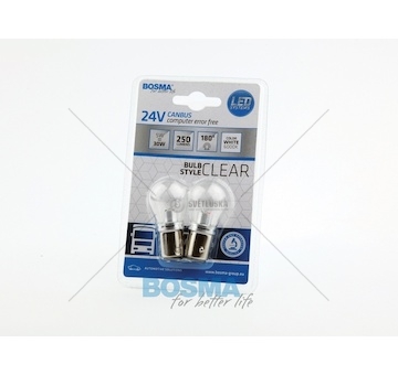 Žárovka LED BAY15D 1XLED bílá 6000K BOSMA 6681