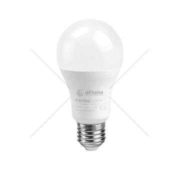 Žárovka LED klasická, 10W, 900lm, E27, teplá bílá, EXTOL LIGHT