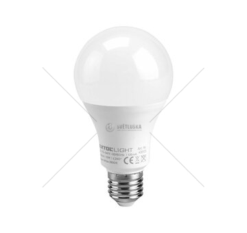 Žárovka LED klasická, 15W, 1350lm, E27, teplá bílá, EXTOL LIGHT