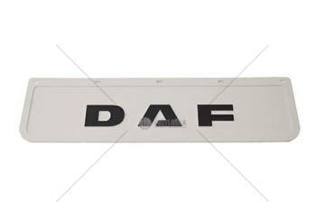Zástěrka - lapač DAF 600x180mm, bílý, černý nápis