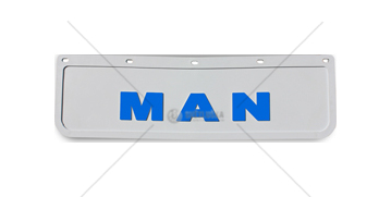 Zástěrka - lapač MAN 600x180mm, bílý, modrý nápis
